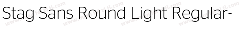 Stag Sans Round Light Regular字体转换